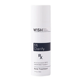Wish Skin Health 5% Clarify acne treatment bottle on a white background