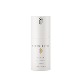 Skincare bottle labeled 'Green Envee' on a white background